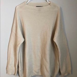 Oversized cream sweater